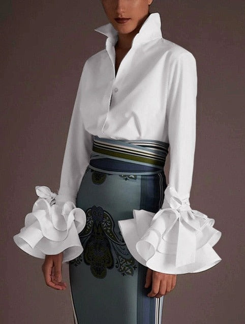 VLADA ELEGANT BLOUSE A-White