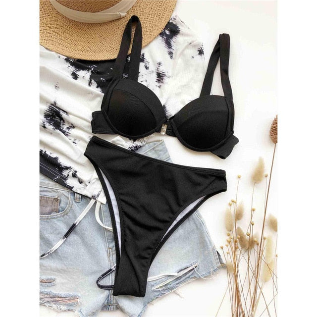 High Waist Bikini Black
