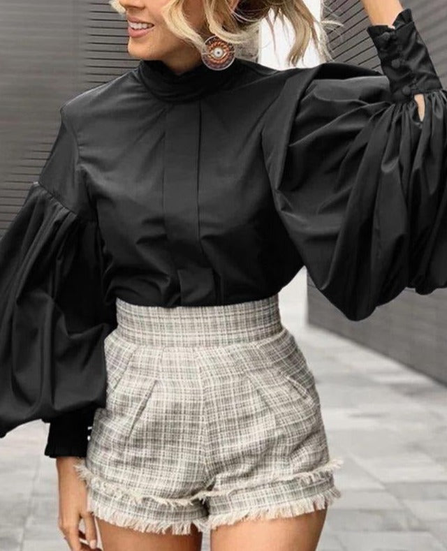 MARINO VINTAGE SHIRT /plus size/ (Style A)Black