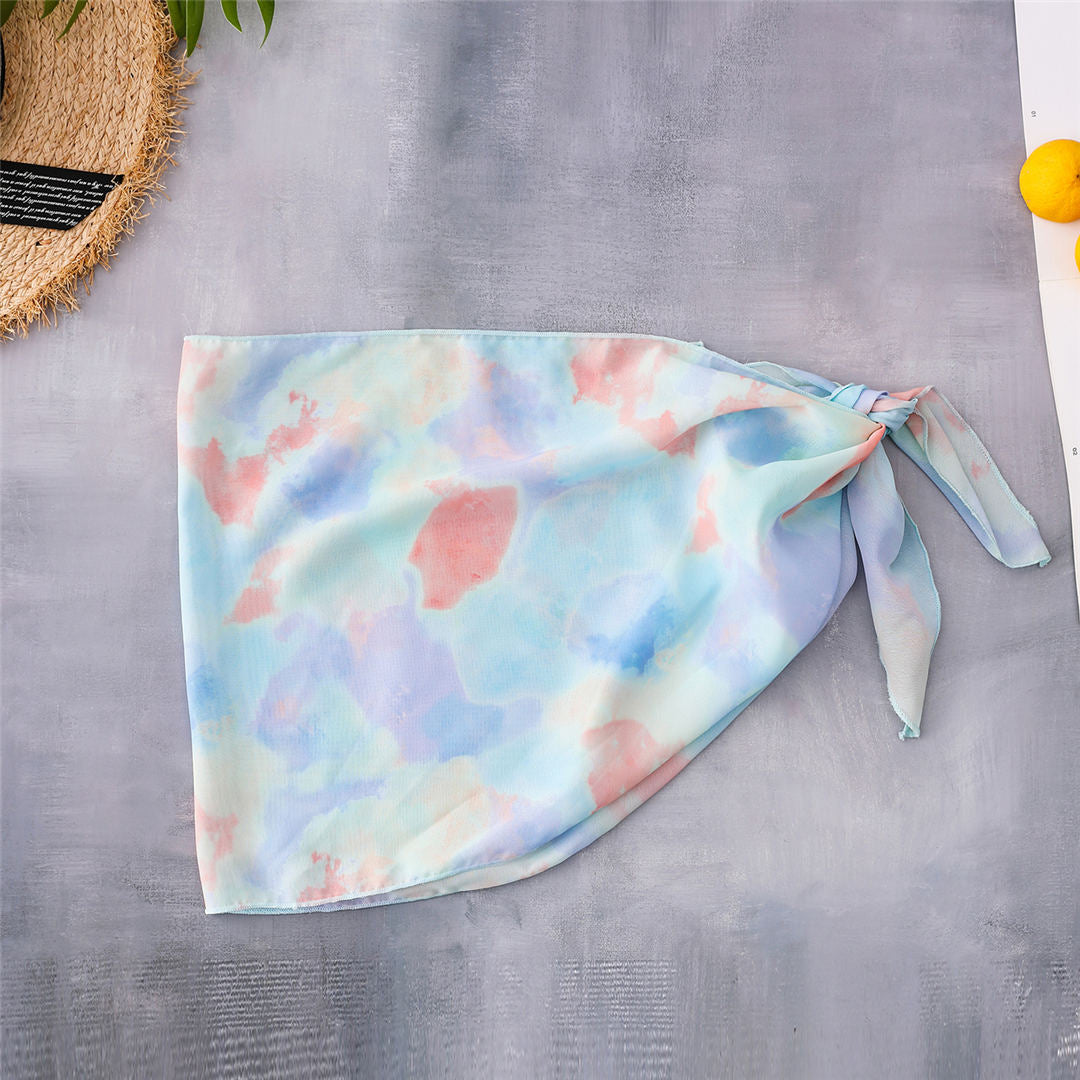 Tie Dye Bikini With Sarong
