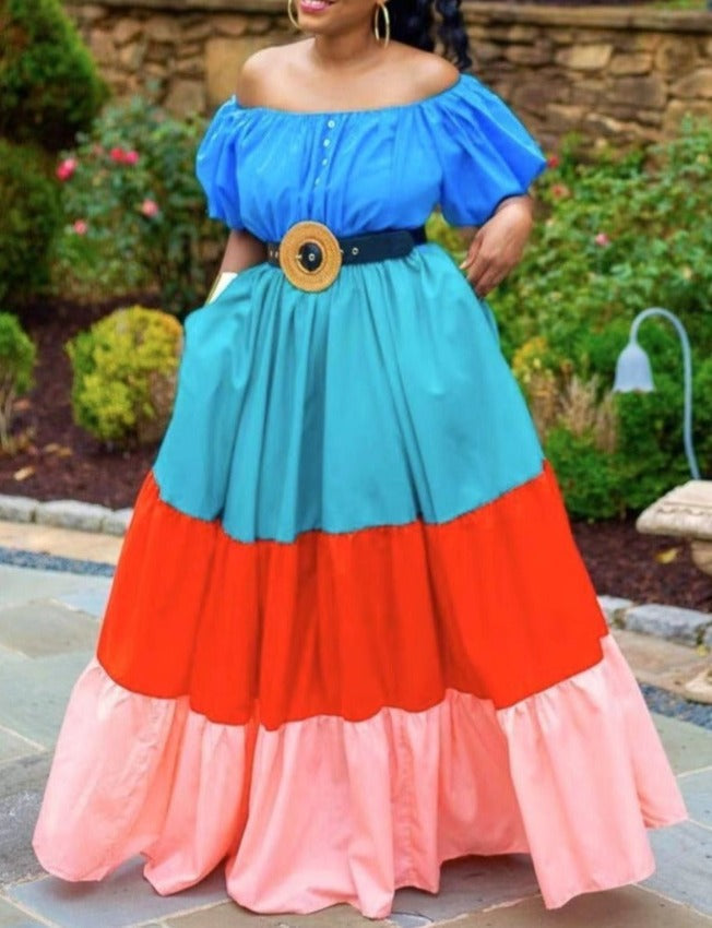 ANITA LOVELY DRESS Colorblock