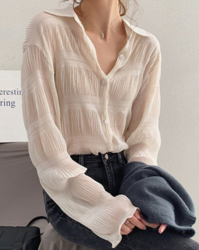 NEVIYA SHIRT apricot