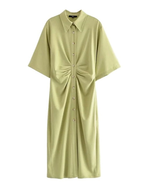 VITTA DRAPED DRESS Salad