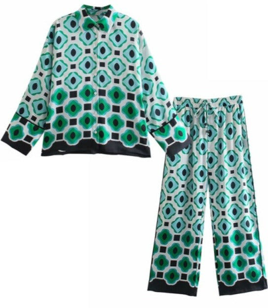 KARRA 2 PIECES SET green--Suit