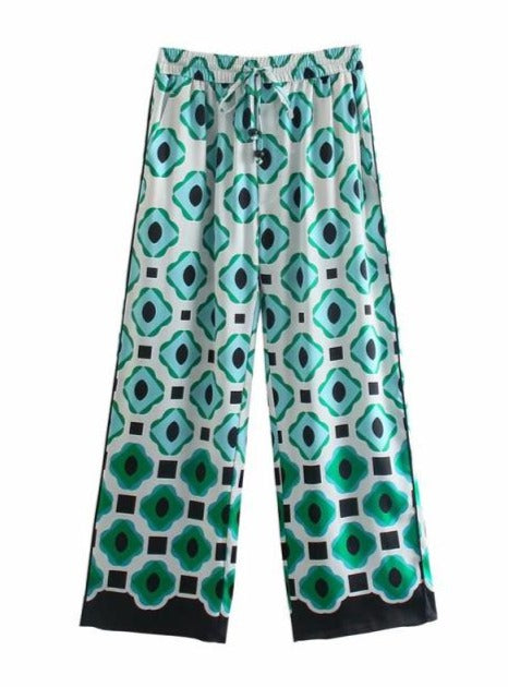 KARRA 2 PIECES SET green--pants