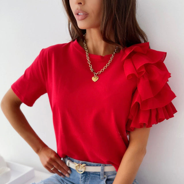 BEATRICE BLOUSE Red