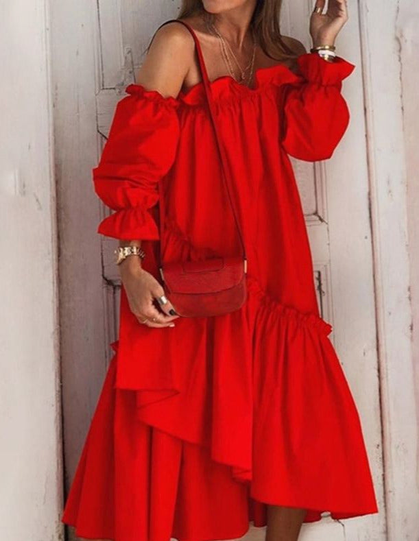 LAVANA DRESS /plus size/ Red