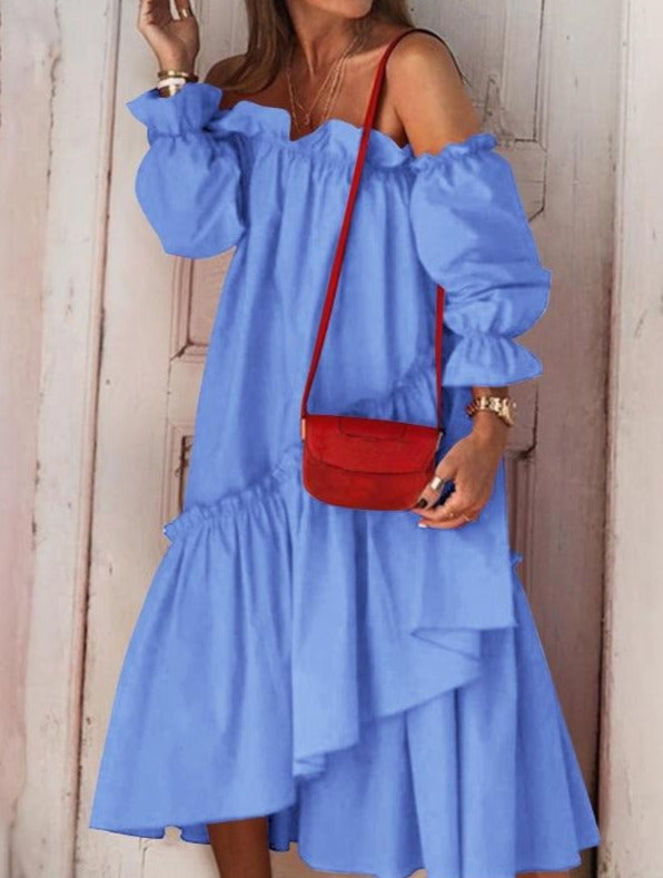 LAVANA DRESS /plus size/ Blue