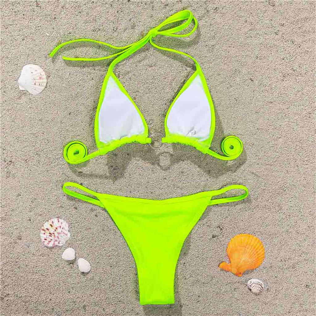 Rhinestone Mini Thong Bikini