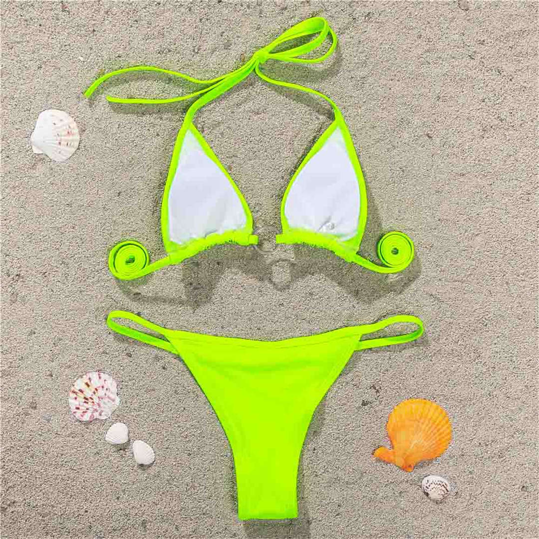 Rhinestone Mini Thong Bikini