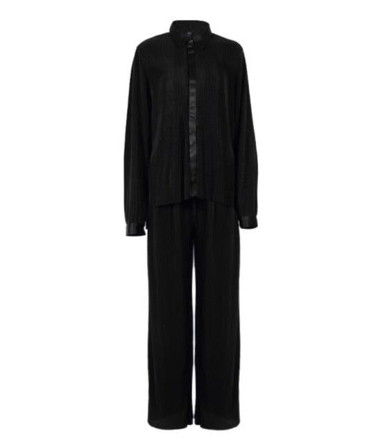 MYCUTURE PLEATED SET Black Suit