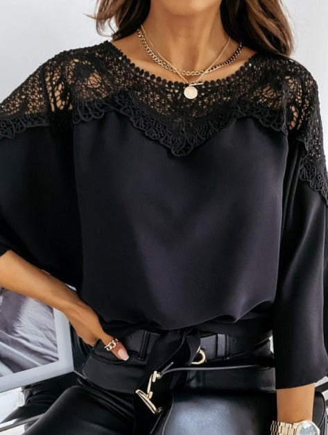 NINO ELEGANCE TOP Black