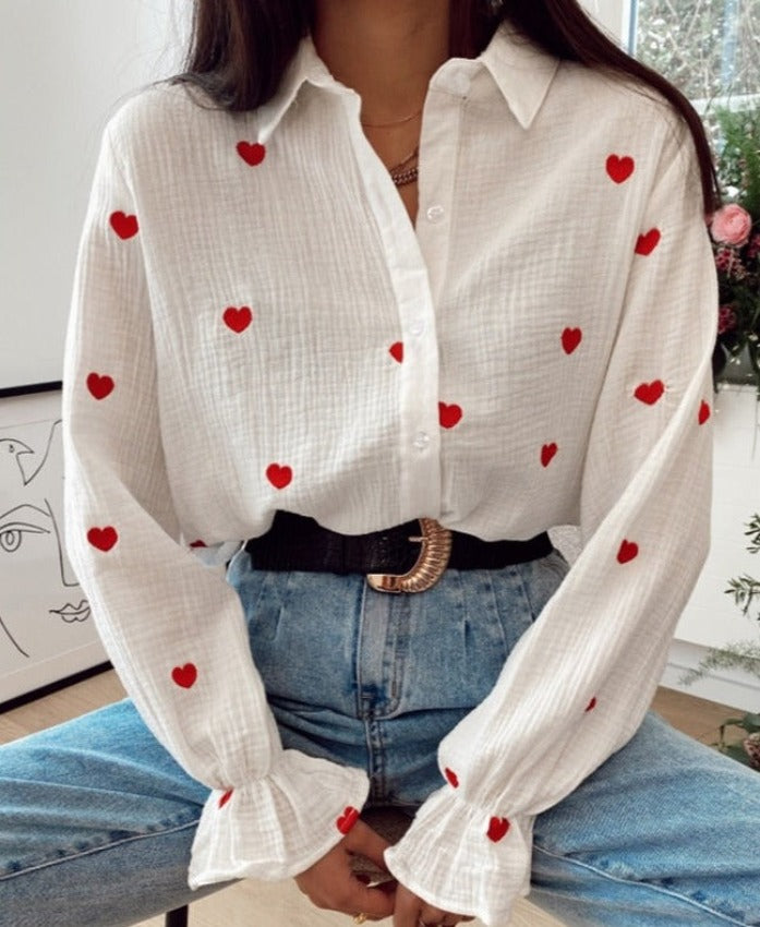 CUPIDON RETRO SHIRT White