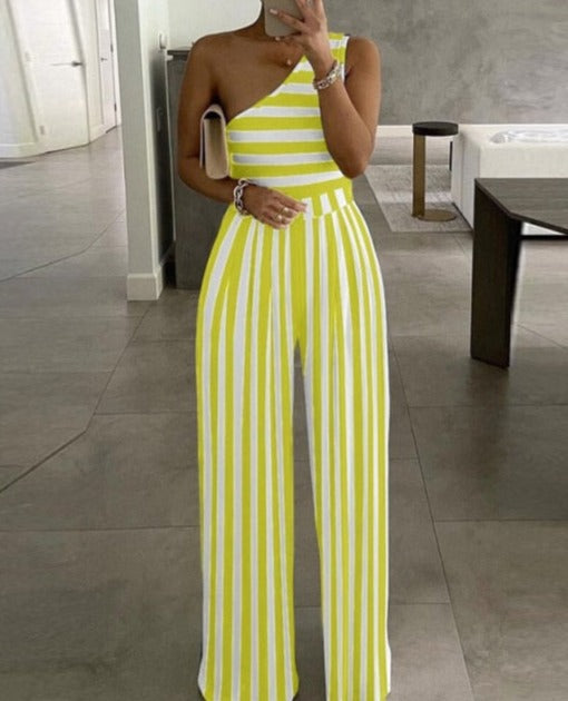 EVA LONG ROMPER 01 StripeYellow