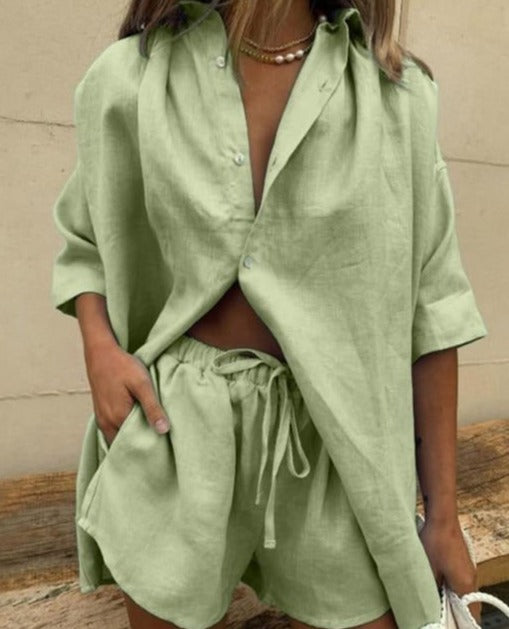 LARRA 2 PIECES SET Light Green