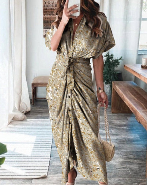 KAMILA BUTTONED DRESS 03 Multicolor