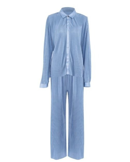 MYCUTURE PLEATED SET Blue Suit