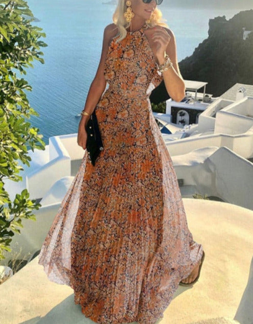 ELVIRA ELEGANT DRESS Orange