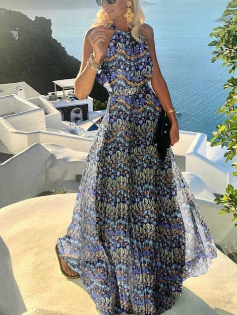 ELVIRA ELEGANT DRESS Blue