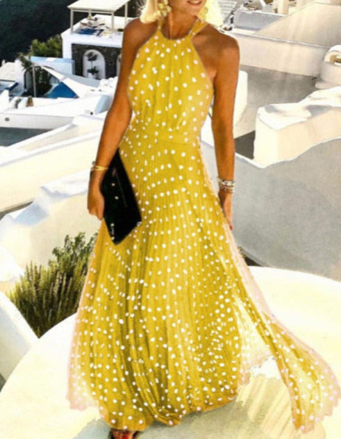 ELVIRA ELEGANT DRESS Yellow