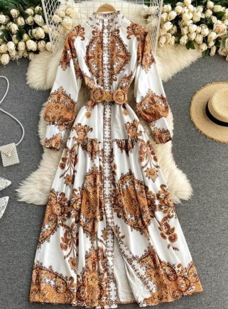 ANNA BOHEMIAN DRESS Golden