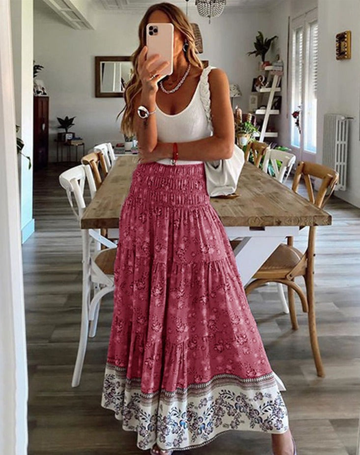 NEONILA SKIRT Red