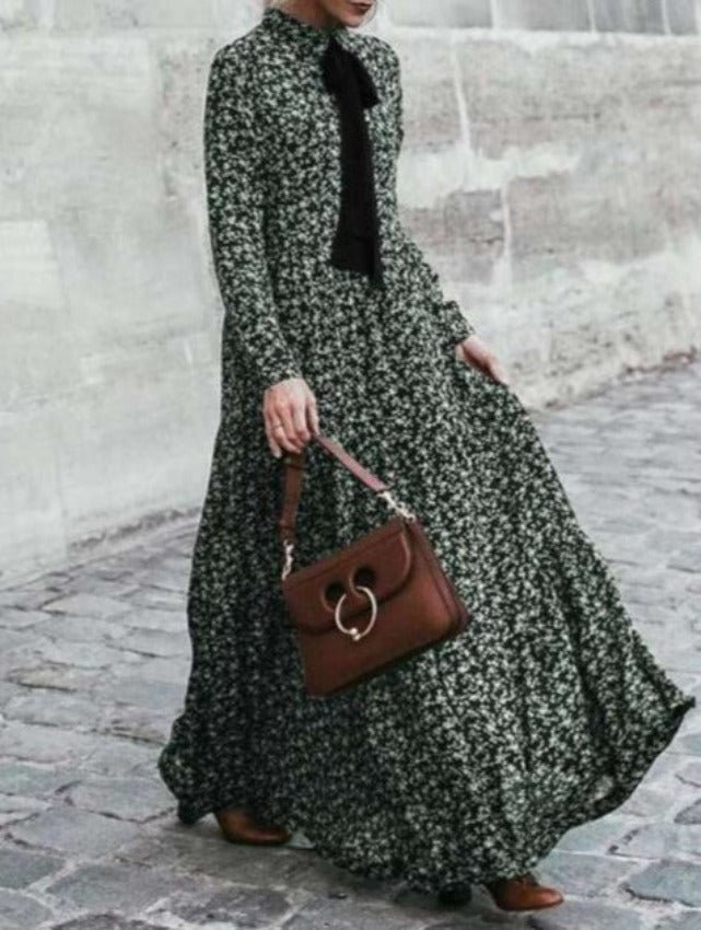 MATILDA VINTAGE STYLE DRESS green