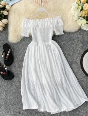 NINNO OFF-SHOULDER DRESS white One Size