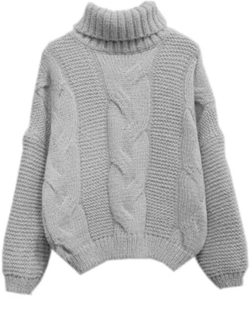 MALIKA KNIT SWEATER One Size Grey Sweater