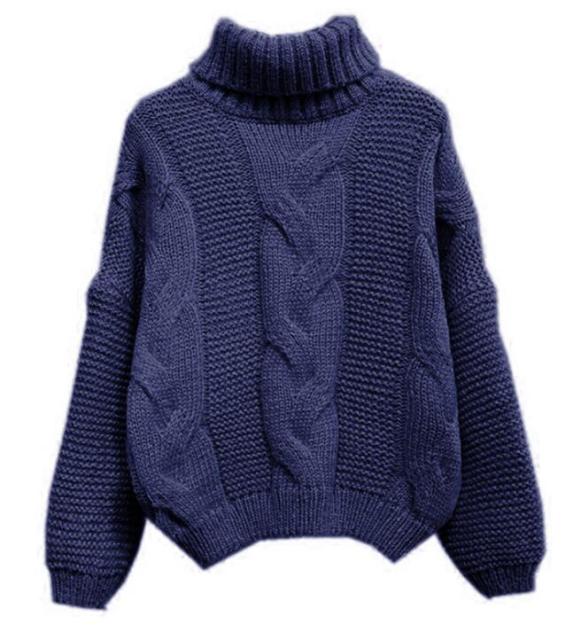MALIKA KNIT SWEATER One Size Dark Blue Sweater