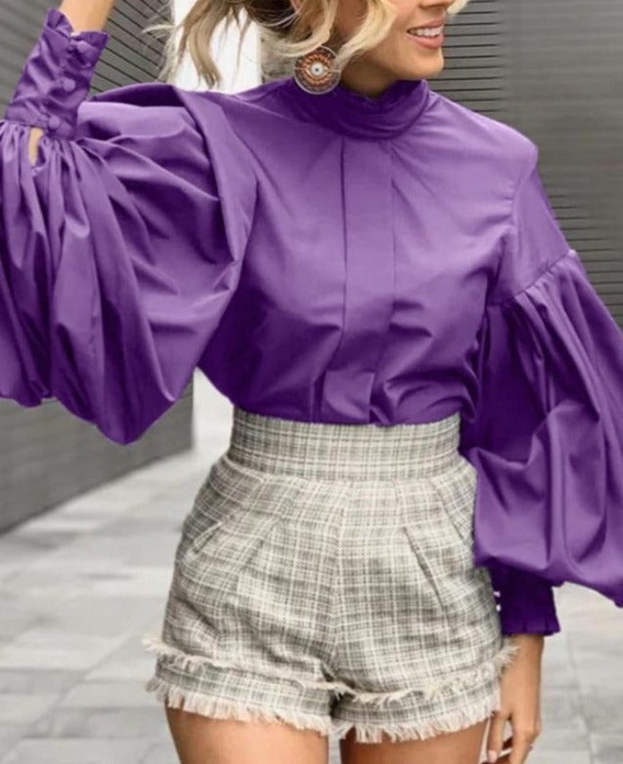 MARINO VINTAGE SHIRT /plus size/ (Style A)Purple
