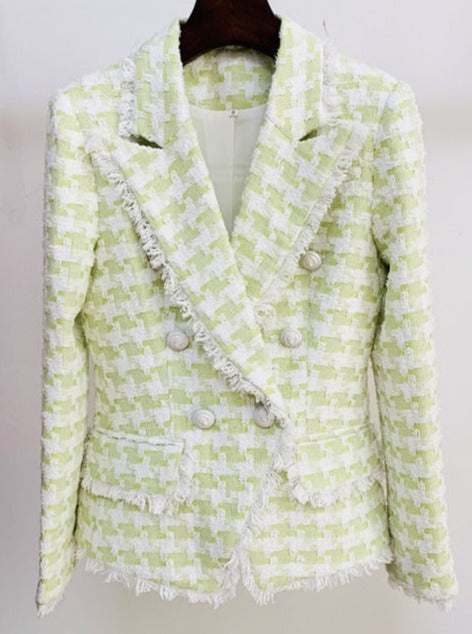 LOLITA RUNWAY TWEED BLAZER green