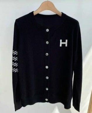 VILLON KNIT CARDIGAN Black
