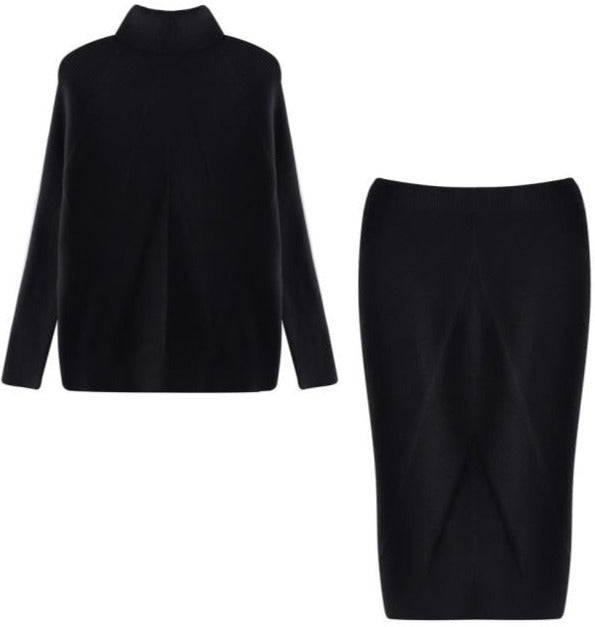 ZORINA KNIT TWO-PIECE SET Black One Size