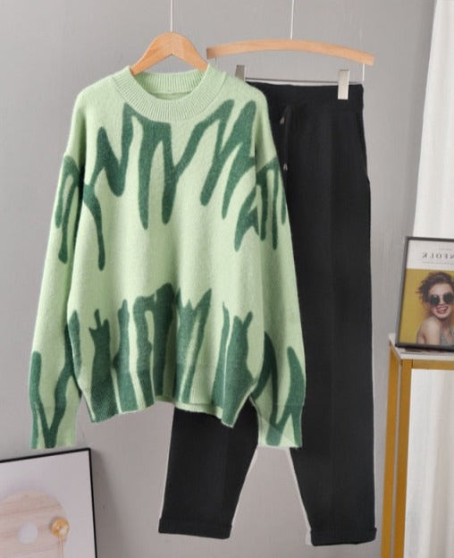SARRA COZY SUIT One Size Green Black
