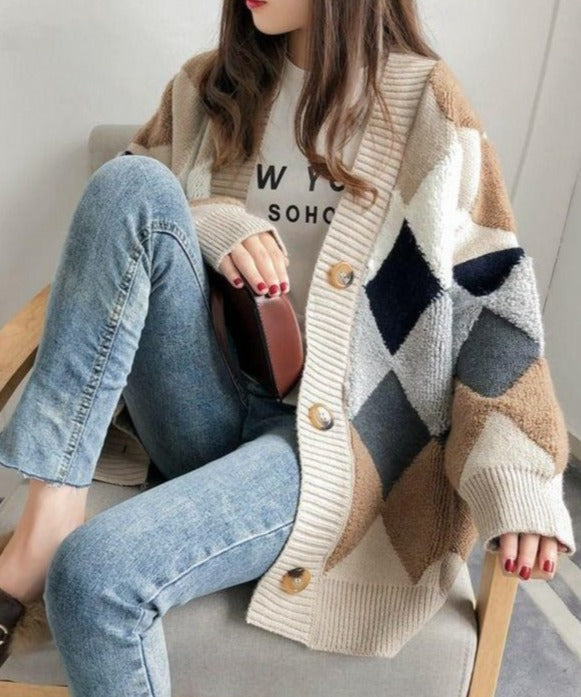 TONNY LOVELY CARDIGAN Khaki