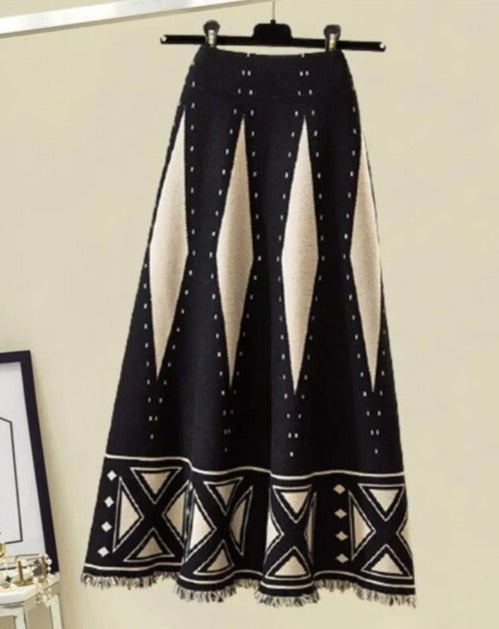 KATTY COZY SKIRT & TOP Black Skirt