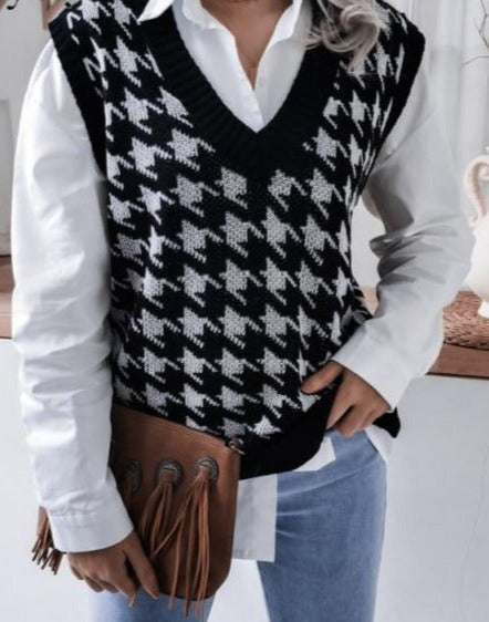 CHIC TRENDY VEST A-black