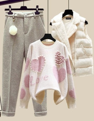 AUTUMN 3 PIECES SET Pink 3 Piece Set