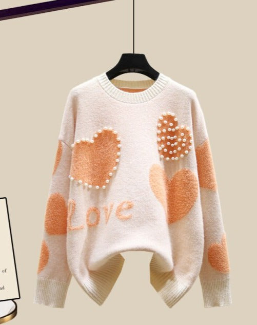 AUTUMN 3 PIECES SET Only Orange Sweater