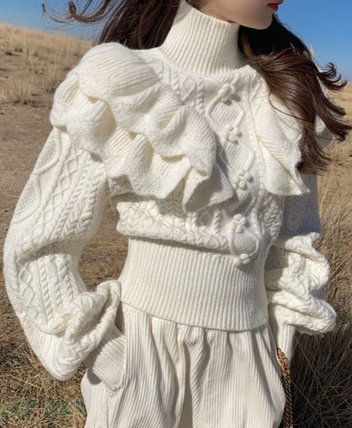ANNIE FLORAL SWEATER Beije XL