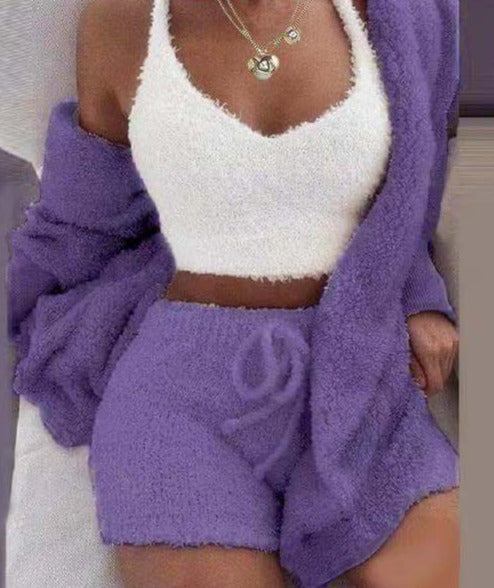 MY FLUFFY SET Deep purple