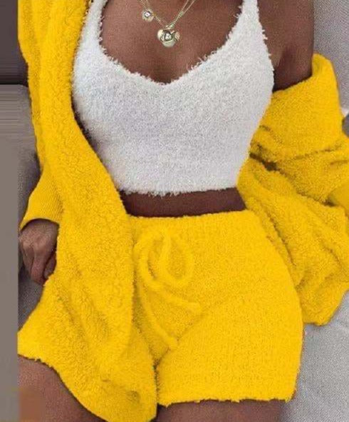 MY FLUFFY SET Yellow