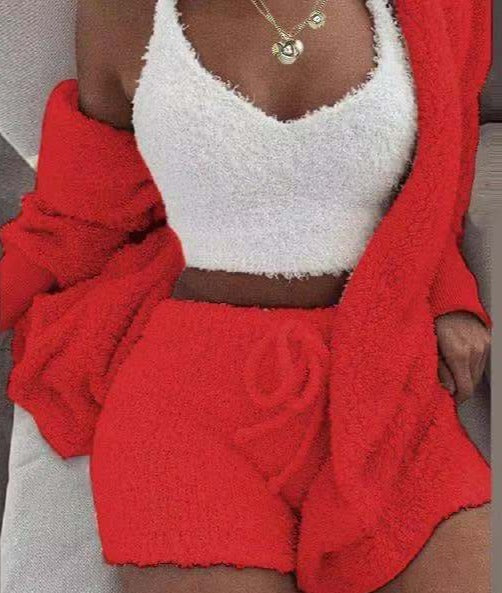 MY FLUFFY SET Red
