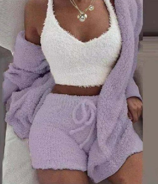 MY FLUFFY SET Purple