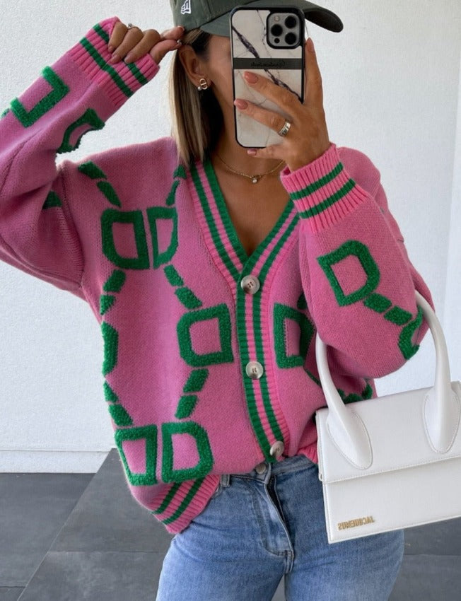 VIOLA RUNWAY CARDIGAN Pink