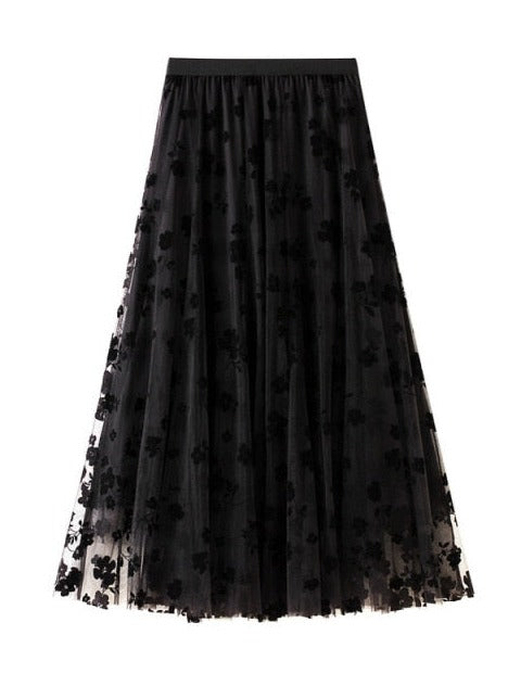 TAIRA LOVE SKIRT Black One Size