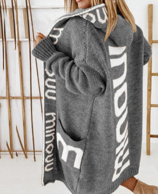 EMILY KNIT CARDIGAN Gray