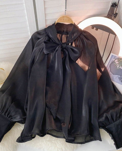 BEATRICE BLOUSE Black One Size