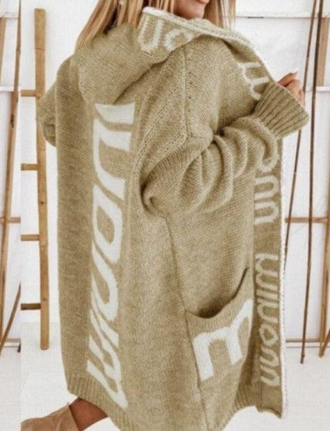 EMILY KNIT CARDIGAN Khaki